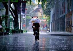 Citizens of twin cities enjoying pleasant rainy weather