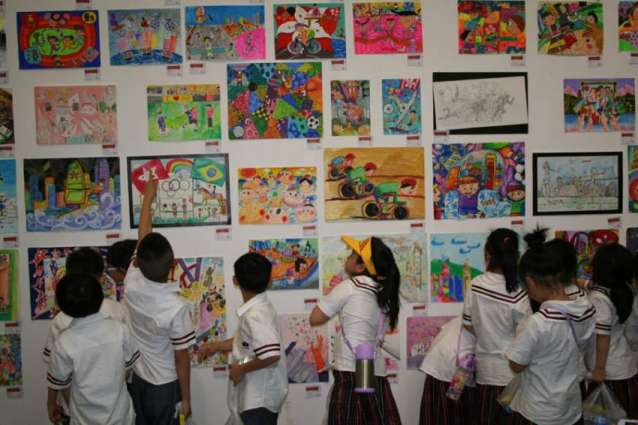 Painting exhibition of special children held