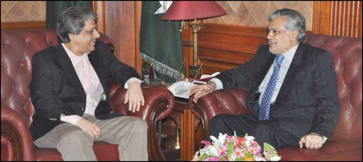 Finance Minister Ishaq Dar met Governor Sindh Ishrat Ul Ebad Khan
