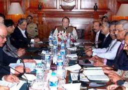 PM Nawaz Sharif presides the high level security meeting today
