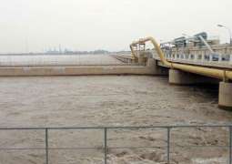 River Indus still in low flood