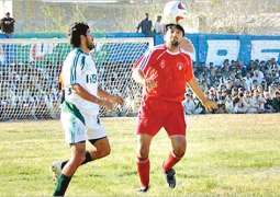 Hayatabad United, Hamza Club secure win in Dr. Shoukat Challenge Football Cup