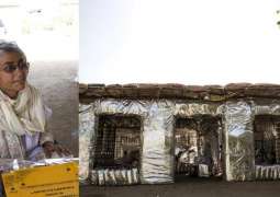 The woman turning rubbish into homes in Pakistan