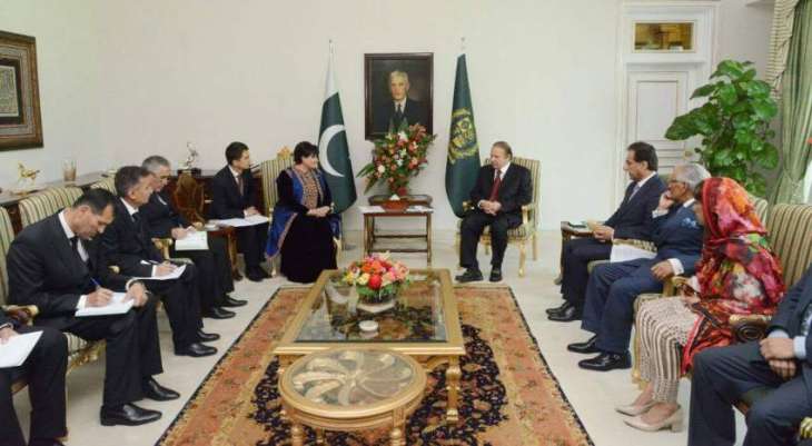 Chairperson of the Mejlis of Turkmenistan met Muhammad Nawaz Sharif at PM House