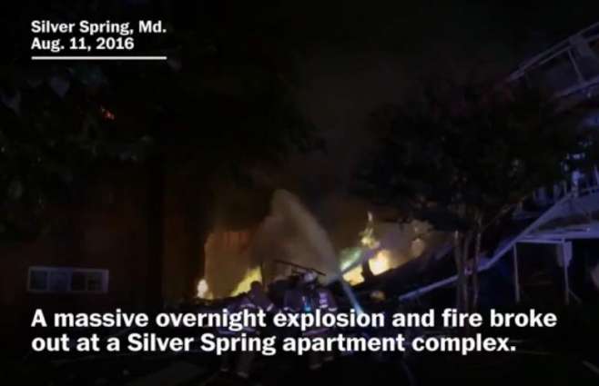 Massive explosion and fire wrecked Silver Spring apartment complex