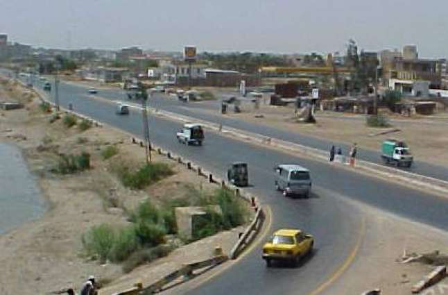 Jamshoro-Sehwan road being dualized to minimise accidents