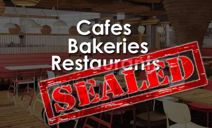 Nine hotels,bakeries sealed