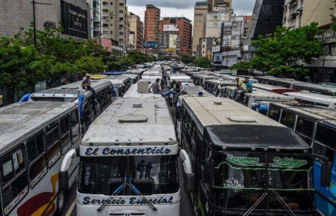Venezuela bus strike causes traffic chaos in Caracas 