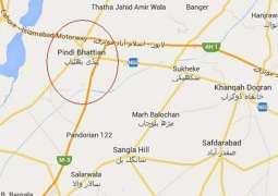 Pindi Bhattian: 3 people killed in road accident