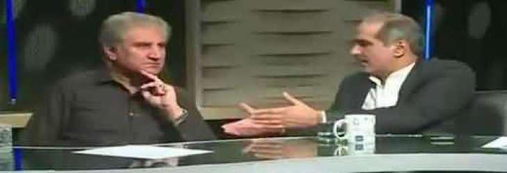 Shah Mehmood Qureshi Refused To Shake Hand With Khawaja Saad Rafique in Live Show
