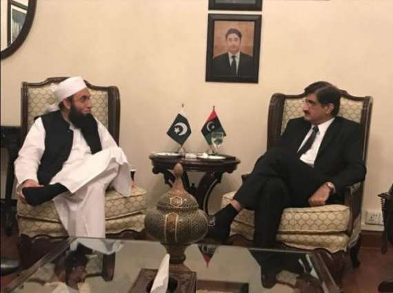 Maulana Tariq Jameel meets with CM Sindh