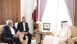 ایران دے وزیر خارجا محمد جواد ظریف دی قطر دے امیر شیخ تمیم بن حمد آل ثانی نال ملاقات، دو پاسے تعلقات بارے وچار وٹاندرا