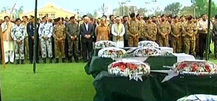 Funeral prayer of Bedia Road martyrs take place in Ayub Stadium