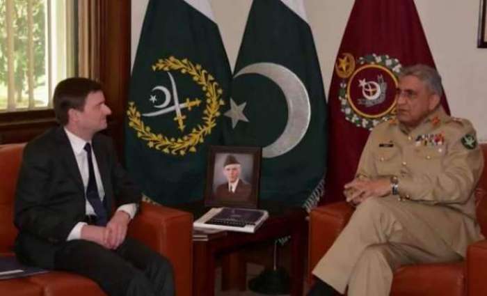 آرمی چیف جنرل قمر جاوید باجوہ نال امریکی سفیر دی ملاقات، سکیورٹی صورتحال بارے وچار وٹاندرا