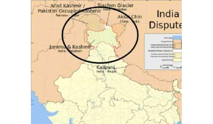 کینیڈا وچ وِکن والے چین دے نقشے وچ جمعوں و کشمیر نوں بھارت دا حصہ نہیں وکھایا گیا