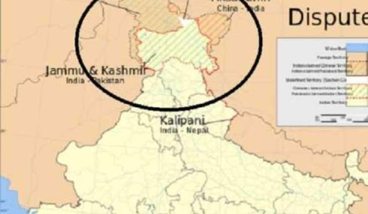 کینیڈا وچ وِکن والے چین دے نقشے وچ جمعوں و کشمیر نوں بھارت دا حصہ نہیں وکھایا گیا