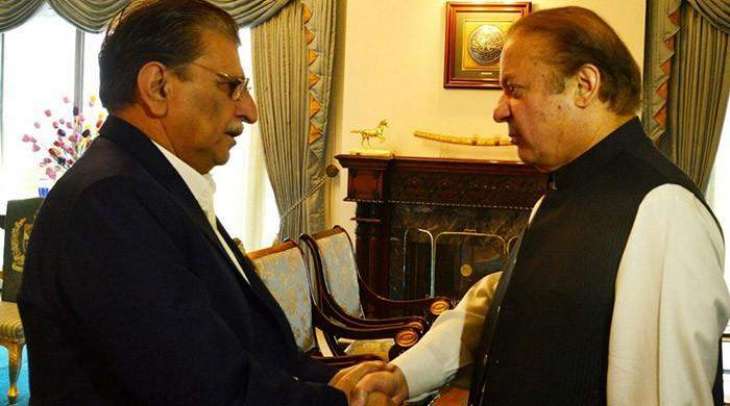 AJK PM discusses political situation with Nawaz Sharif