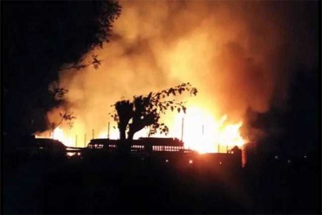 Medical store of Aziz Bhatti Shaheed Hospital gutted