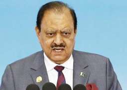 President Mamnoon Hussain urges world nations to use their influence for right to self-determination of Kashmiris