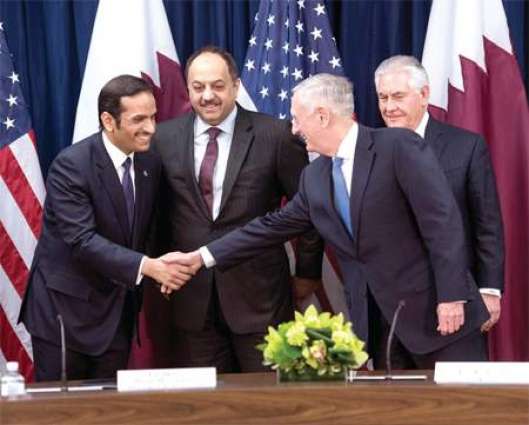 To strengthen security dialogue and cooperation and combat human trafficking Qatar and US launch strategic dialogue with partnership agreements