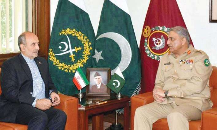 Pakistan Army chief, Iran envoy discuss border management