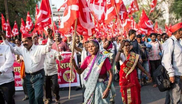 بھارت اچ 35 ہزار کساناں دا احتجاجی مظاہرہ