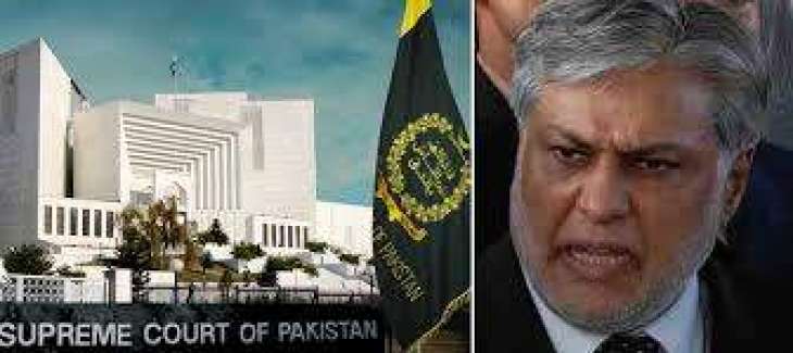 The Supreme Court (SC) orders former finance minister Ishaq Dar to appear in court, assures of protective bail