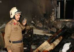 الدفاع المدني بمكة المكرمة يباشر حريقاً بأحد الفنادق بشارع إبراهيم الخليل