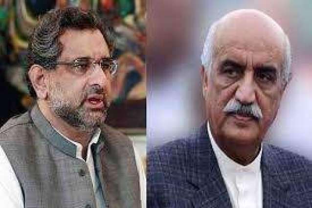 Prime Minister Shahid Khaqan Abbasi Abbasi, Khursheed Shah fail to reach consensus on caretaker premier