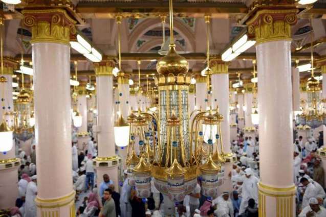 أكثر من 63 ألف وحدة إضاءة في المسجد النبوي