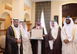 الأمير عبد الله بن بندر يستقبل إدارة جمعية نماء الخيرية بمكة
