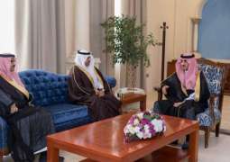 الأمير بدر بن سلطان يستقبل مدير التعليم بمناسبة تكليفه مديراً لتعليم الجوف