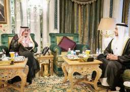 خادم الحرمين الشريفين يستقبل وزير خارجية الامارات