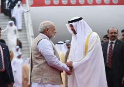 Indian Prime Minister receives Abdullah bin Zayed