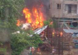 Five killed as chartered plane crashes in Mumbai