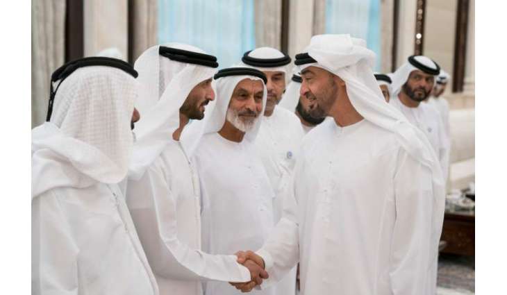 H.H. Sheikh Hamdan bin Zayed Al Nahyan receive Ramadan well-wishers