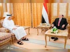 الرئيس اليمني يستقبل عبدالله بن زايد