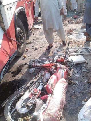 Two died in D.I Khan coach-bike collision