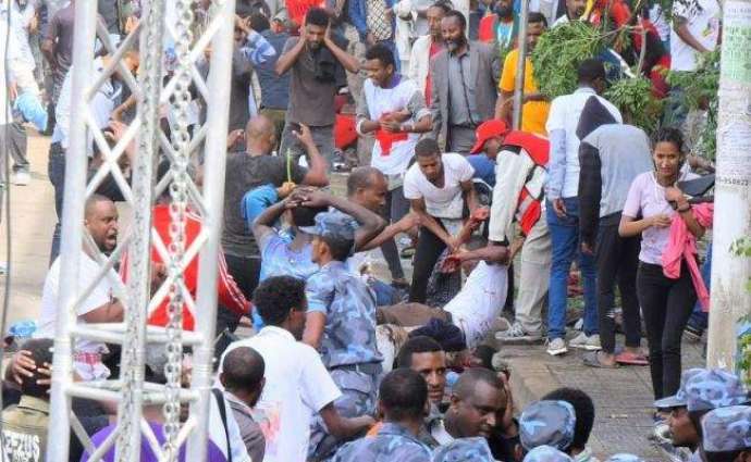 One person killed, 154 wounded in blast against Ethiopian PM's rally