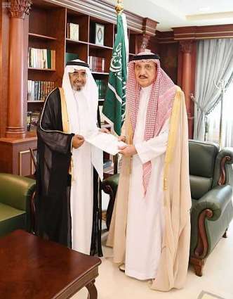 الأمير محمد بن ناصر يستقبل الرئيس التنفيذي لشركة أسمنت الجنوب