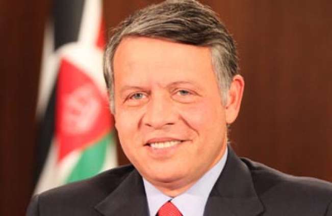            ملك الأردن يؤكد أهمية تحريك عملية السلام والتوصل إلى حل عادل ودائم للقضية الفلسطينية          