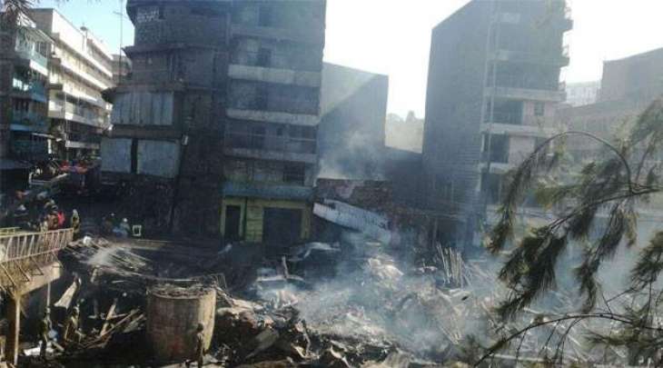 مقتل 15 وإصابة 70 في حريق بسوق في نيروبي 