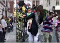 Protesters attempt to break into Sharif family’s Avenfield flats in London