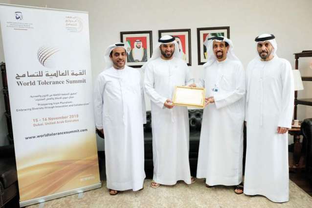 International Institute for Tolerance gives the first "Tolerance Award" to Salem Al Bedwawi