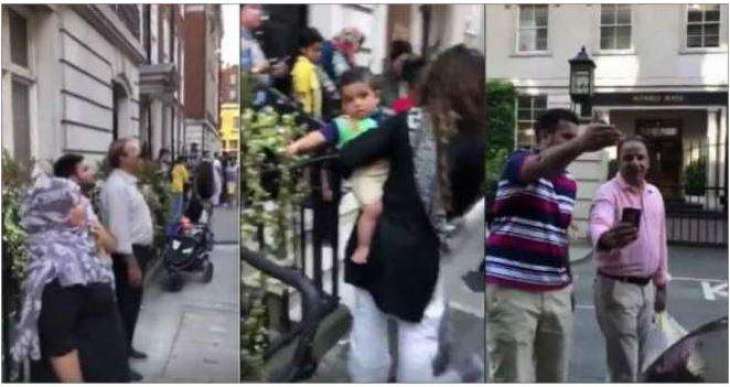 Protesters attempt to break into Sharif family’s Avenfield flats in London