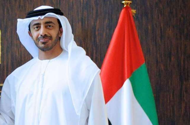 Abdullah bin Zayed meets with UN Special Coordinator for Middle East Peace Process