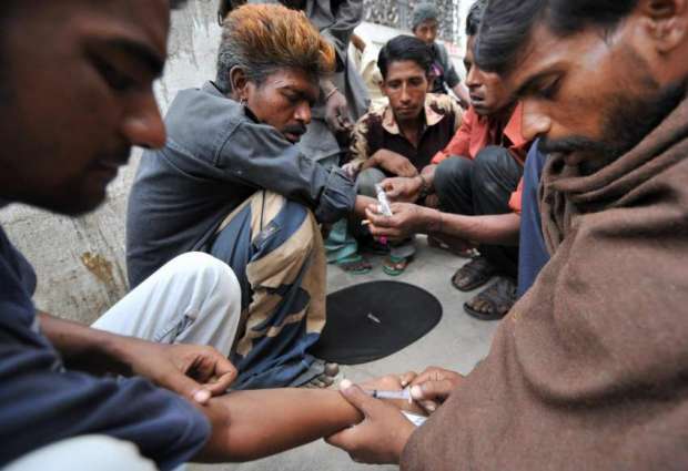 Drug addicts throng PTI’s election camp in Gujranwala