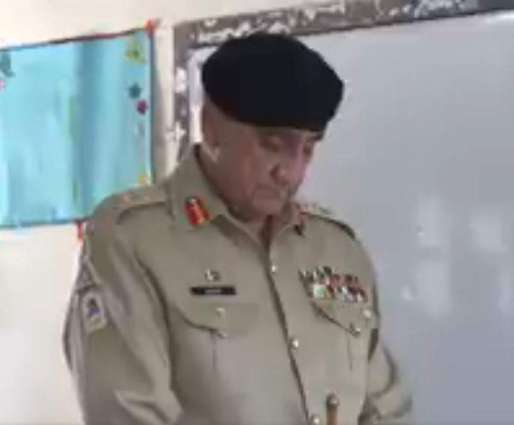 COAS Gen Qamar Javed Bajwa casts vote in Rawalpindi