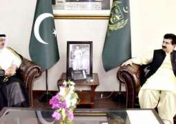 رئيس مجلس الشيوخ الباكستاني يستقبل سفير خادم الحرمين الشريفين لدى باكستان