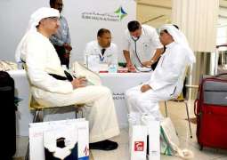 Dubai Health Authority conducts medical check-ups at Dubai International Airport on Hajj pilgrims leaving for Mecca